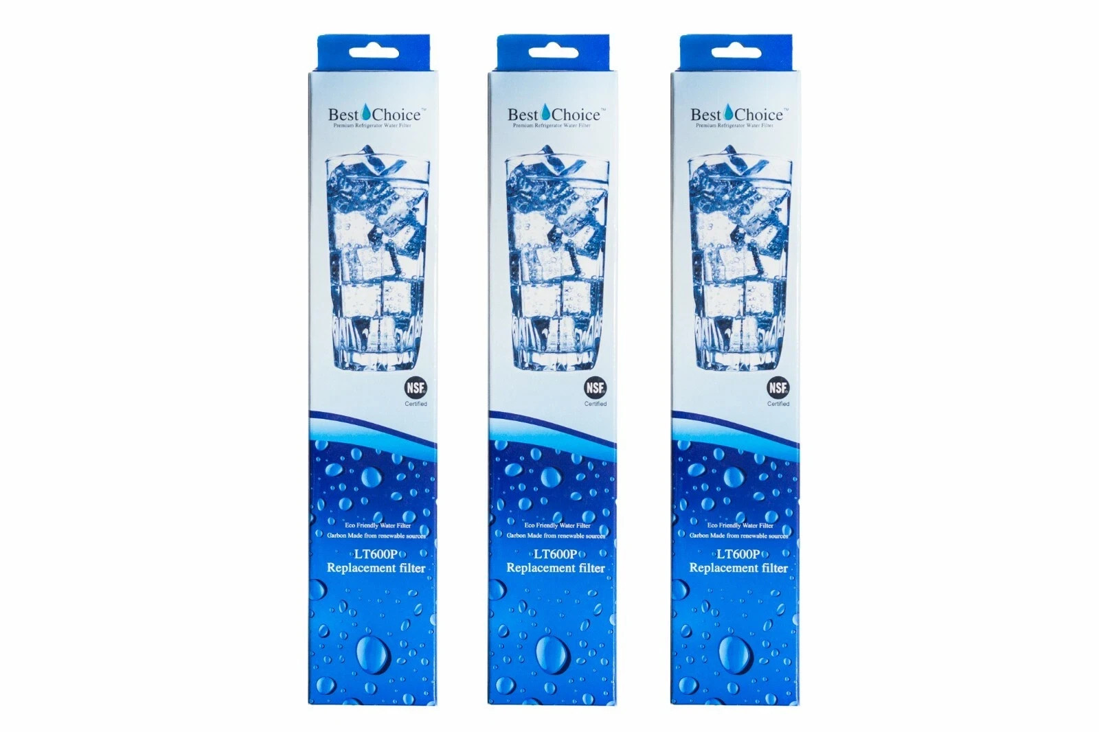 Aqua Fresh WF600 Fits LG LT600P Refrigerator Water Filter 3 Pk
