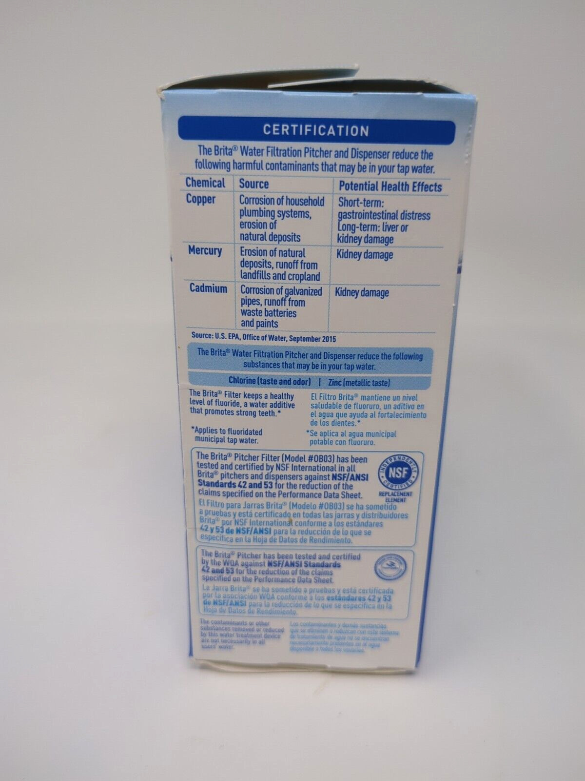 Brita Water Pitcher Replacement Filters 3 Count-Open Box-New-Filters sealed