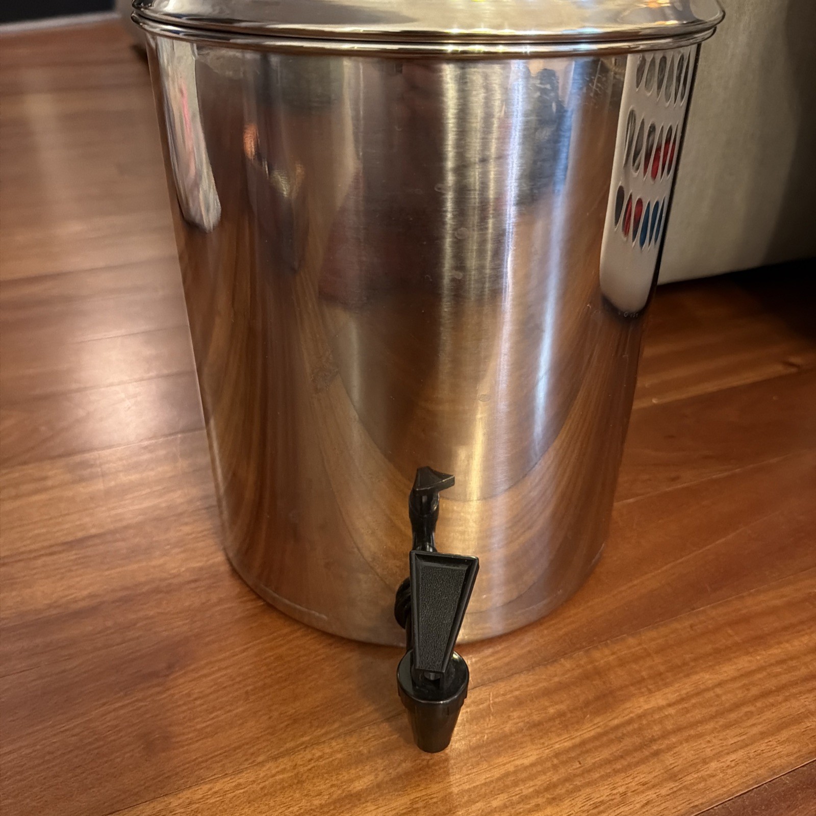 Purewell 2.25G Gravity-Fed Water Filter Stainless Steel Filter System No Lid