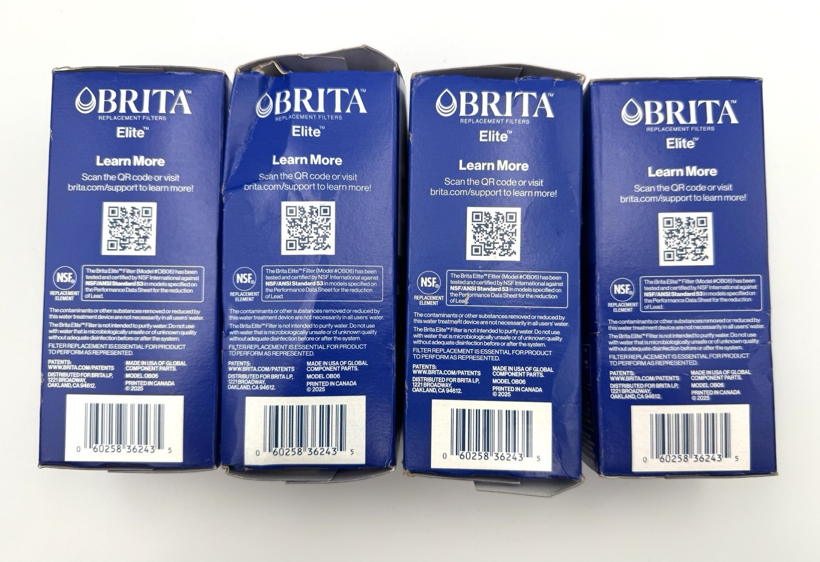 Brita Elite Replacement Water Filter for Pitchers & Dispensers – 4 Total – NEW