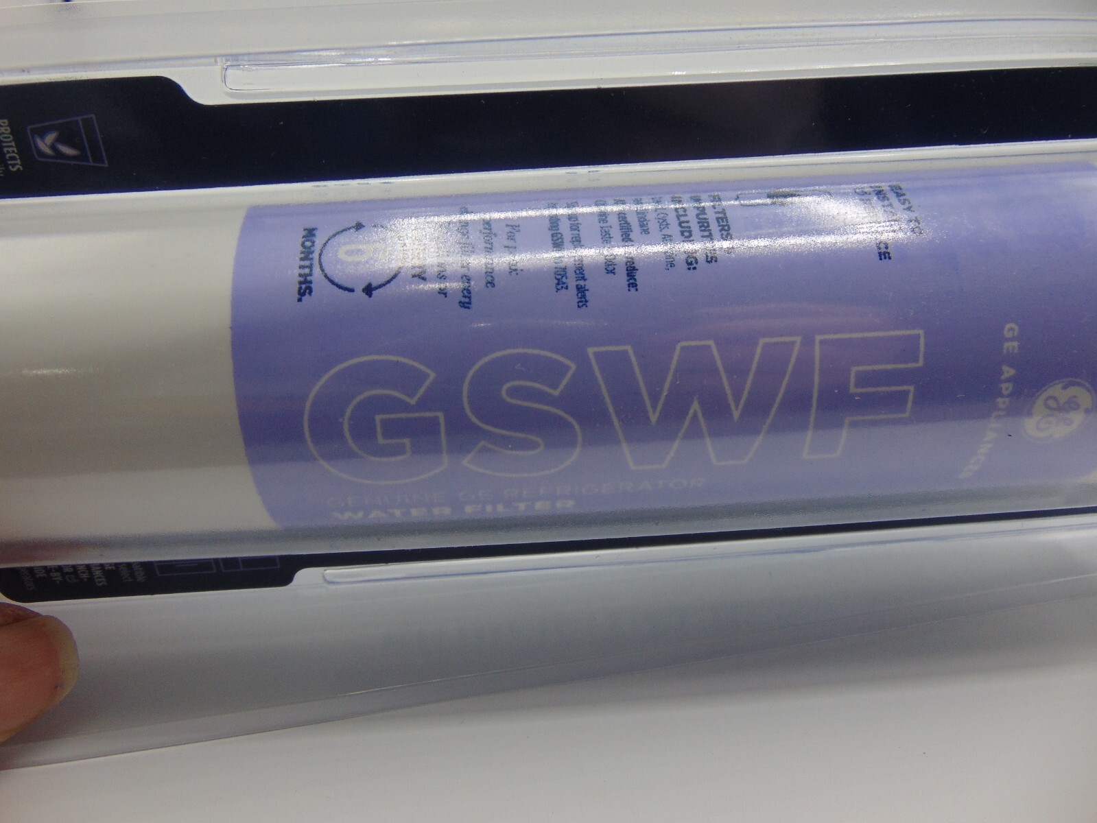 Genuine GE Refrigerator Filter GSWF Replacement Cartridge 2 PACK Lot New Sealed