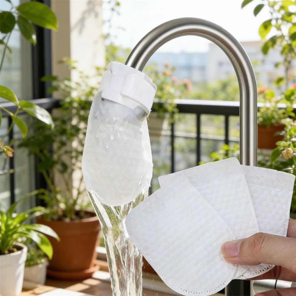 Disposable Faucet Purifier Bag Thickened Cotton T-Strap for Kitchen Tap Water