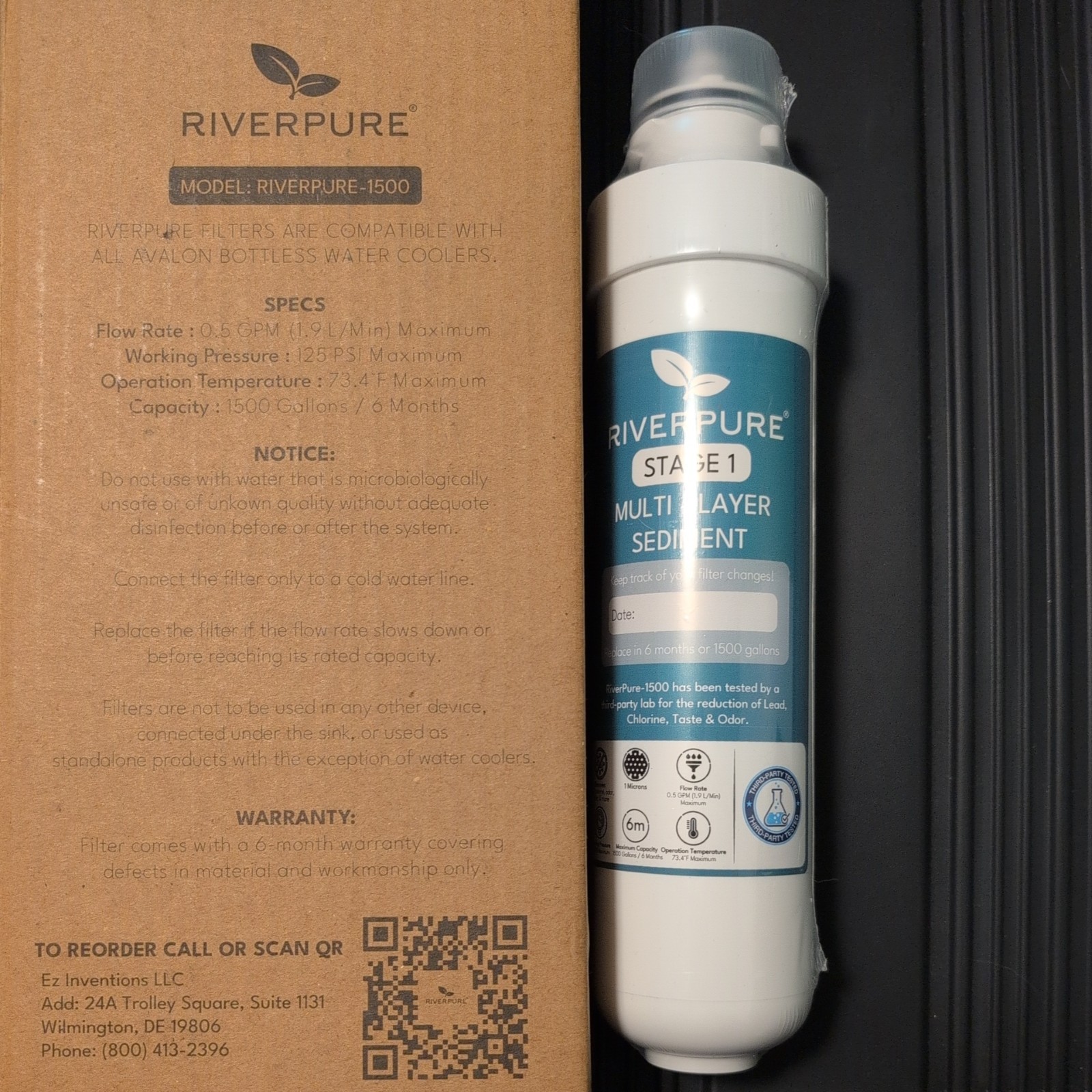 Riverpure Stage 1 Multi-Layer Sediment Filter Bottleless Water Cooler