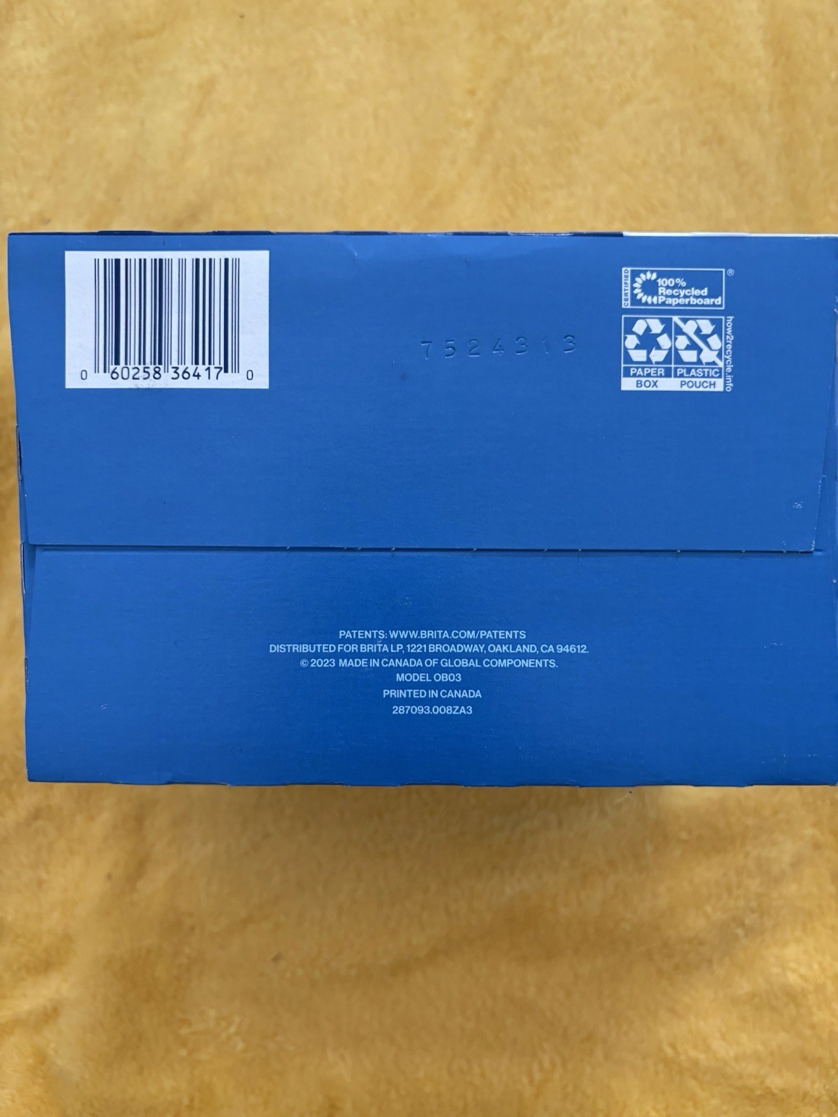 Brita Standard Replacement Filters 6 Pack Model 0B03 NEW IN BOX