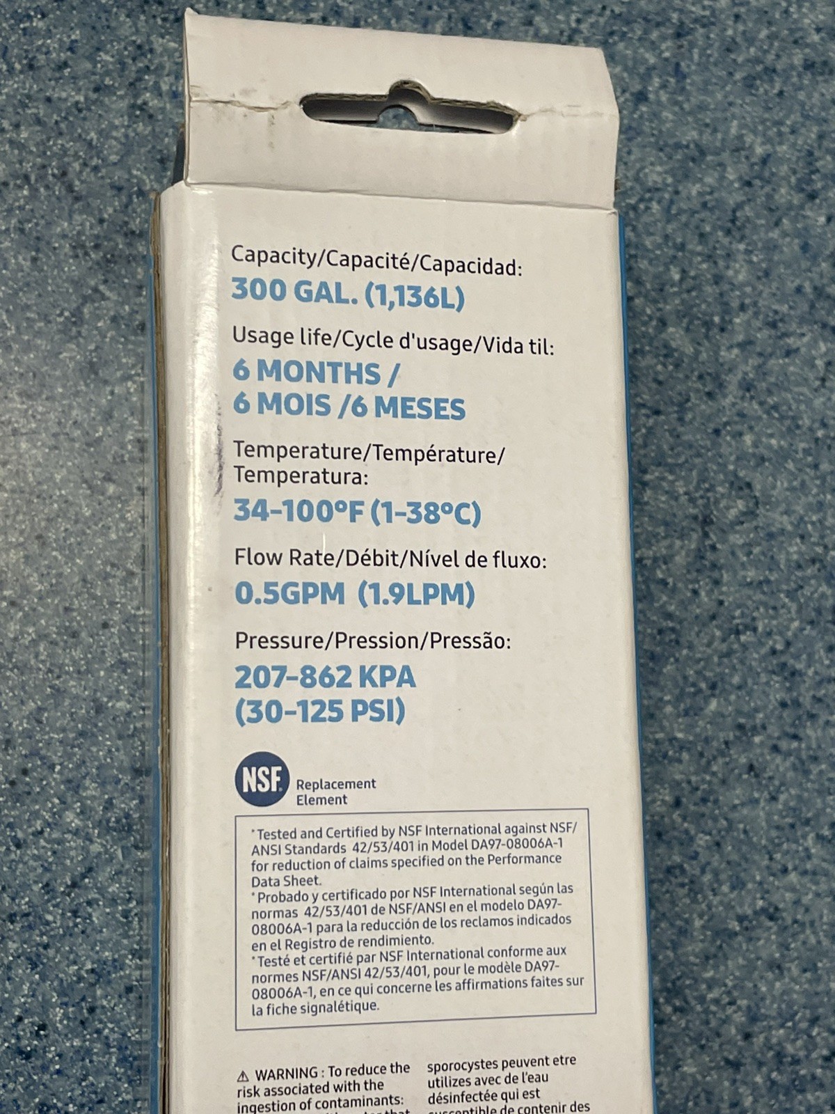 1 PACK Genuine Samsung DA29-00020B HAF-CIN/EXP-REFRIGERATOR Water Filter,USA