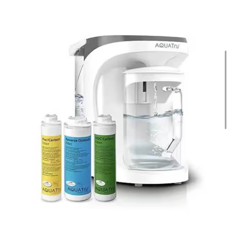 NEW AquaTru Carafe Countertop Water Purifier – Model AT100