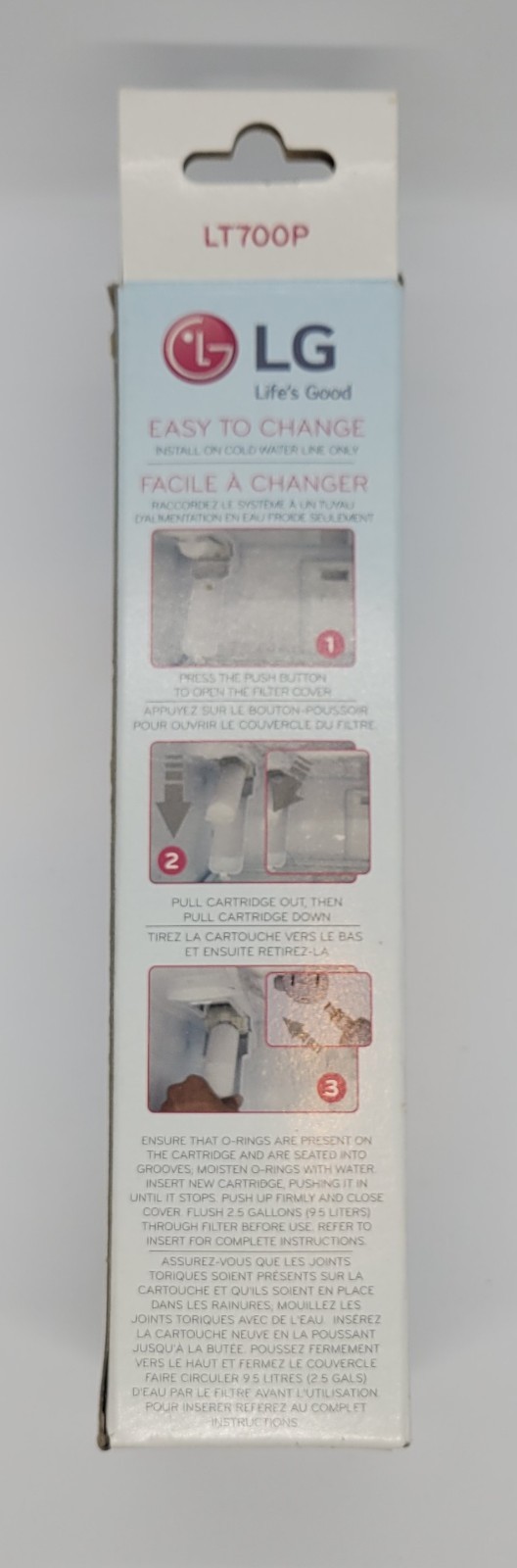 LG LT700P Refrigerator Replacement Filter 6 Month 200 Gallon
