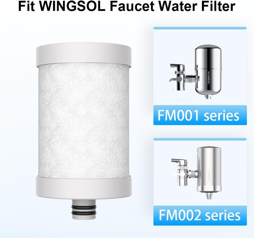 Replacement Filter Cartridge for Faucet Filter Compatibel With: Ws-Fm001-Pac/5In