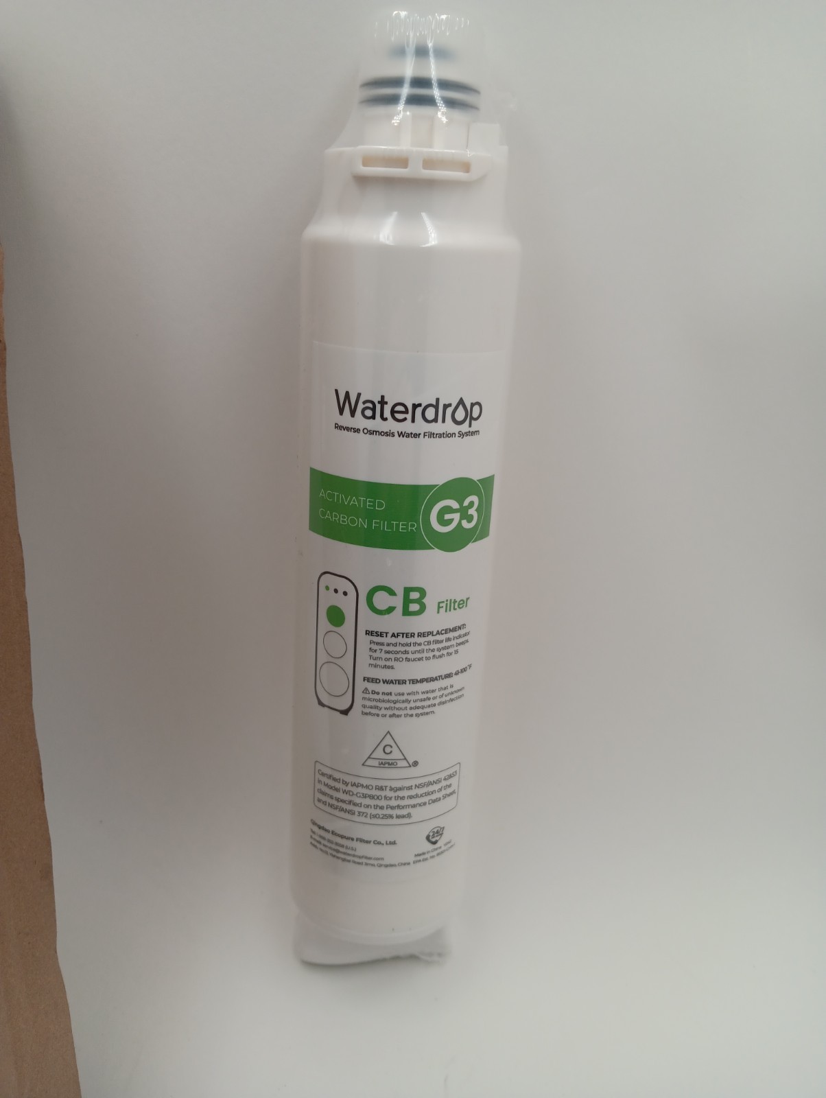 Waterdrop WD G3 CB Filter Replacement WD G3 Reverse Osmosis System 1 Year