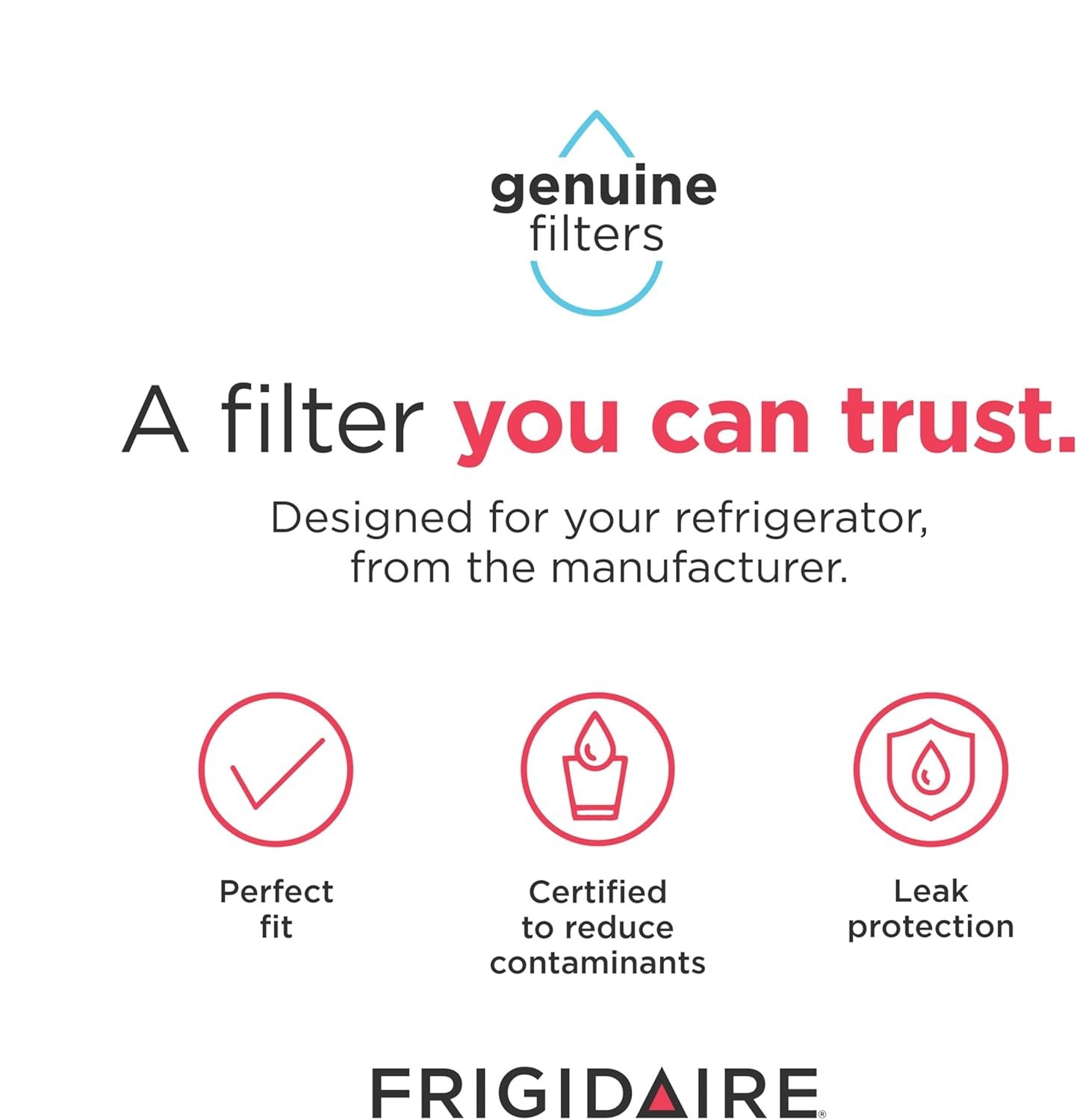 Water Filter and Air Purifier Combo Kit Frigidaire PurePour PWF-1 AF-2 NSF