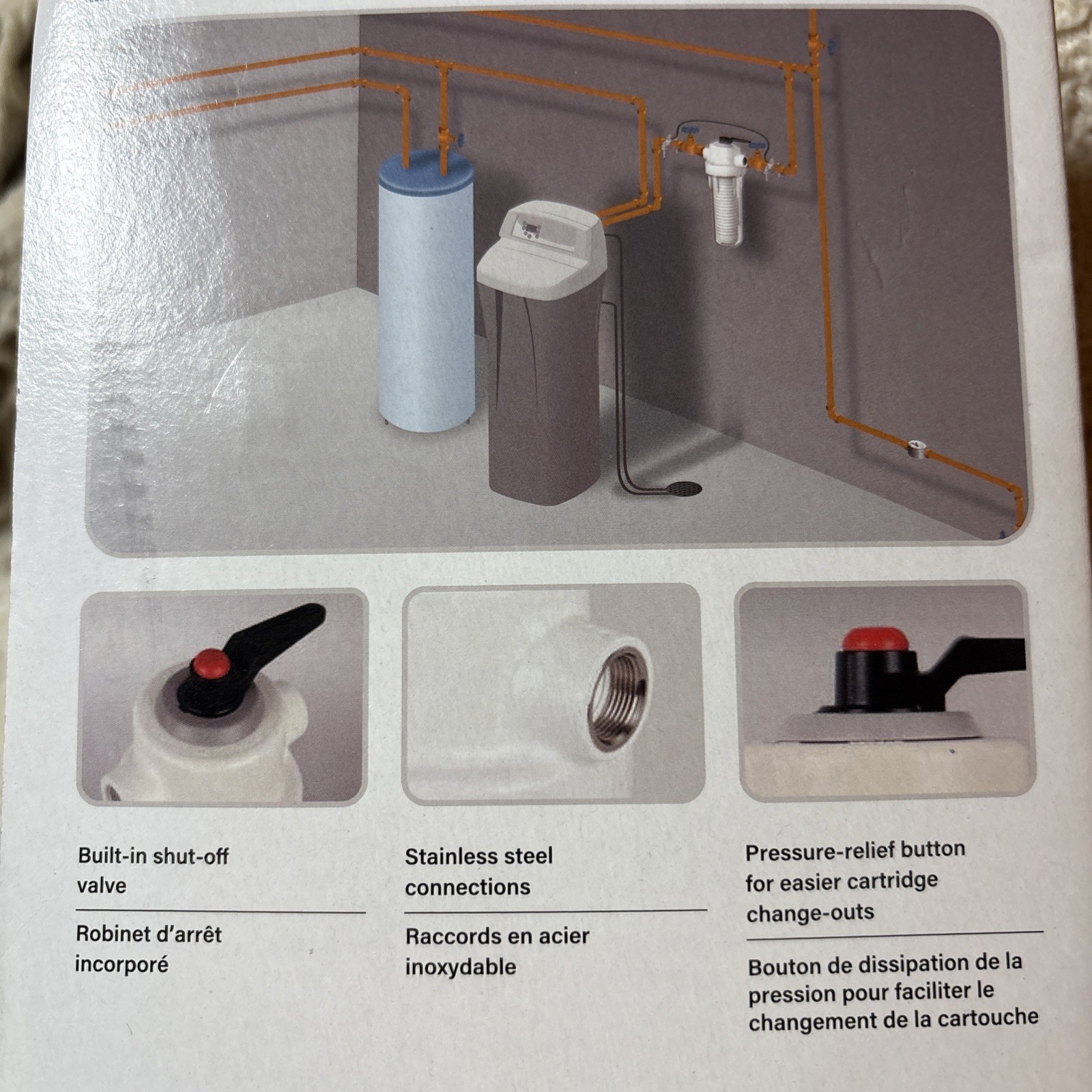 Whirlpool 10 x 2.5 Inch Whole House Water Filtration System WHKF-DWHV, 3/4″…