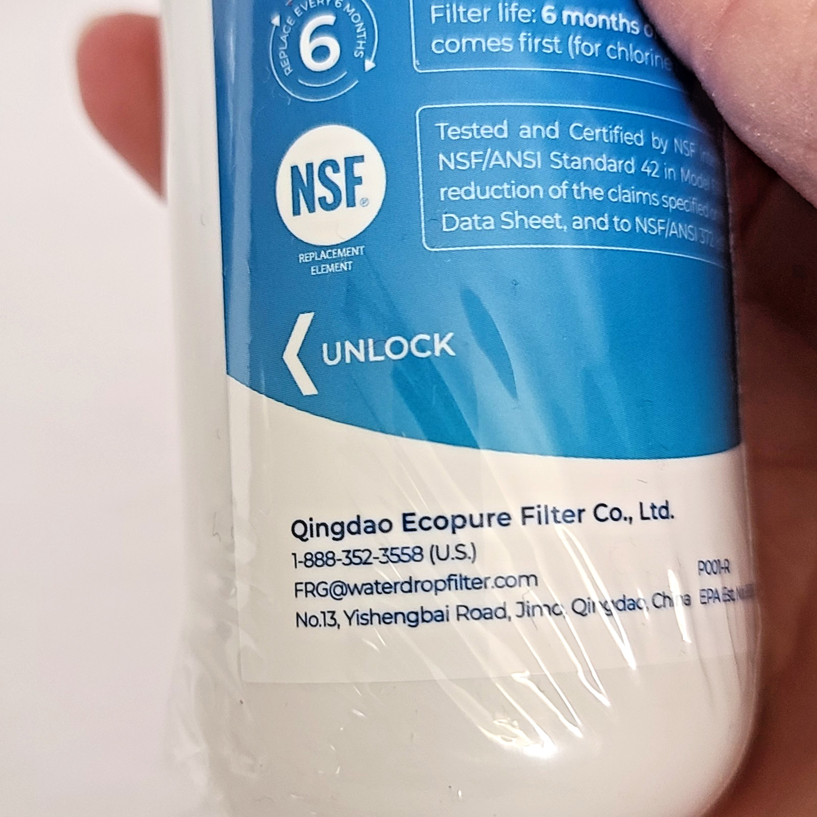 New Waterdrop WD-F46 Filter (2 Pack) Replacement for LG Water filters SEALED