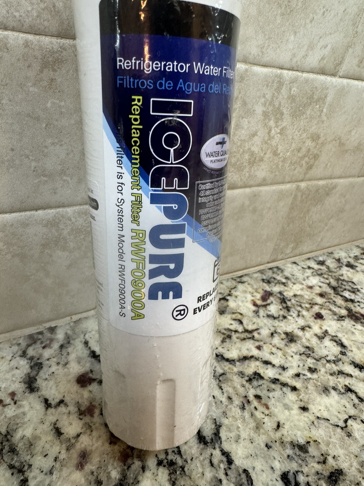 Icepure Plus refrigerator replacement filter #RWF4700AC NIP Wow Fast Shipping