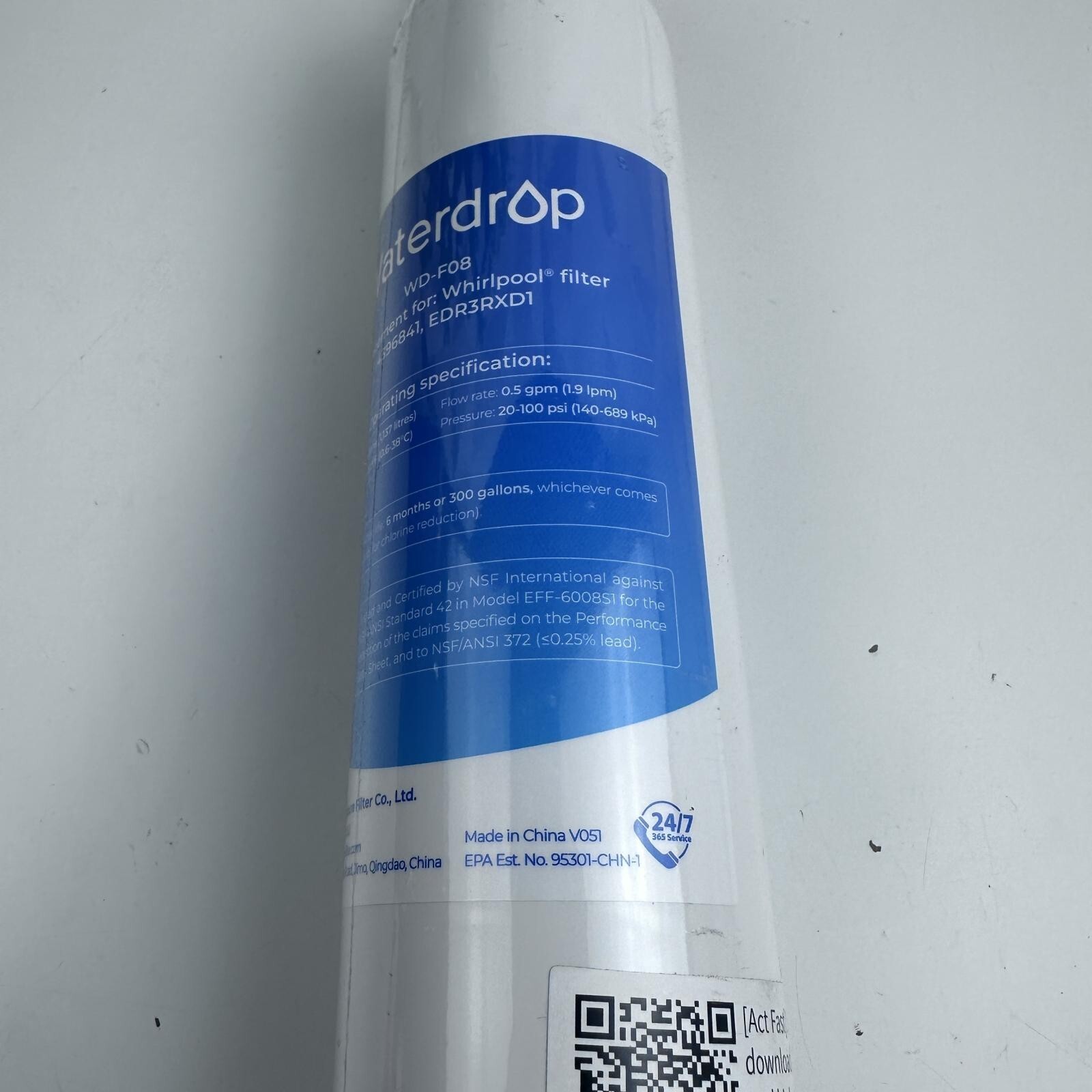 (Lot Of 2) Wd-f08 Waterdrop Replacement Refrigerator Water Filters