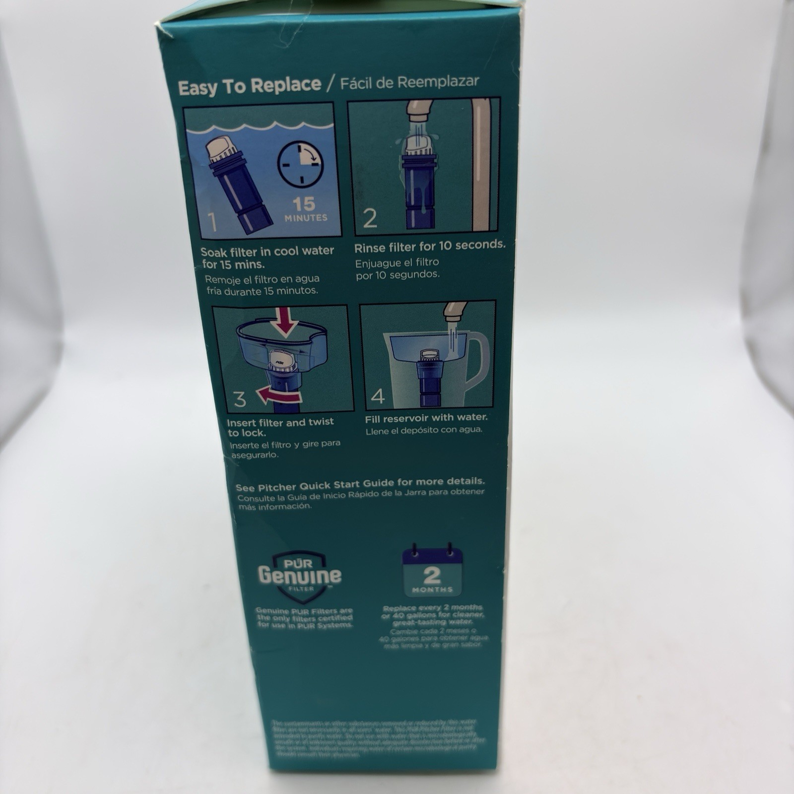 PUR PLUS 3 Count Water Filter Pitcher Replacement NSF Certified Lead Reduction