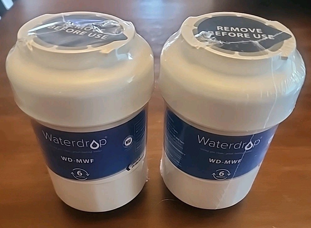 2 PACK WATERDROP Replacement Water Filters MD-MWF For Refrigerator 300 Gallons