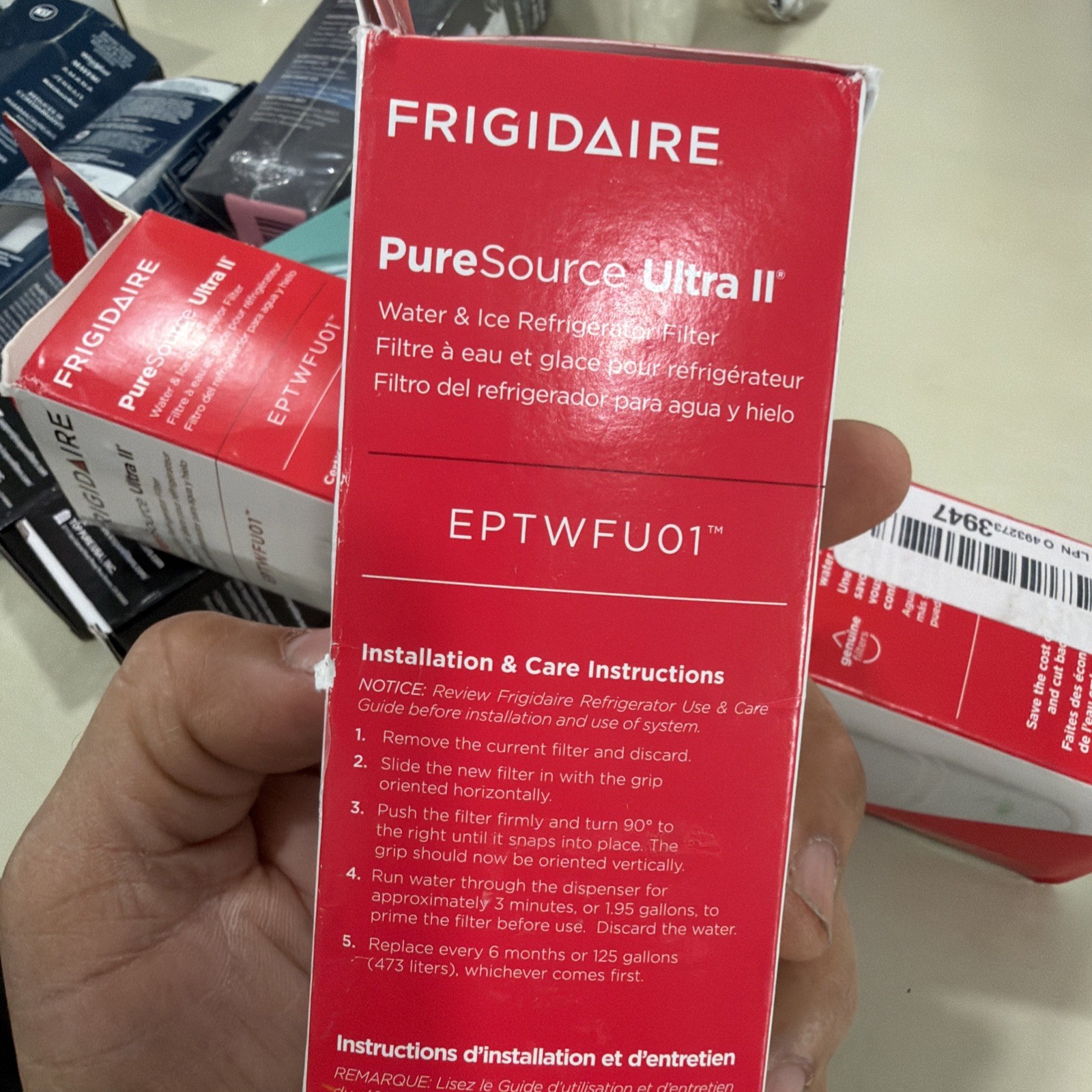 1 PACK NEW Frigidaire EPTWFU01 Pure Source Ultra II Refrigerator Water Filter