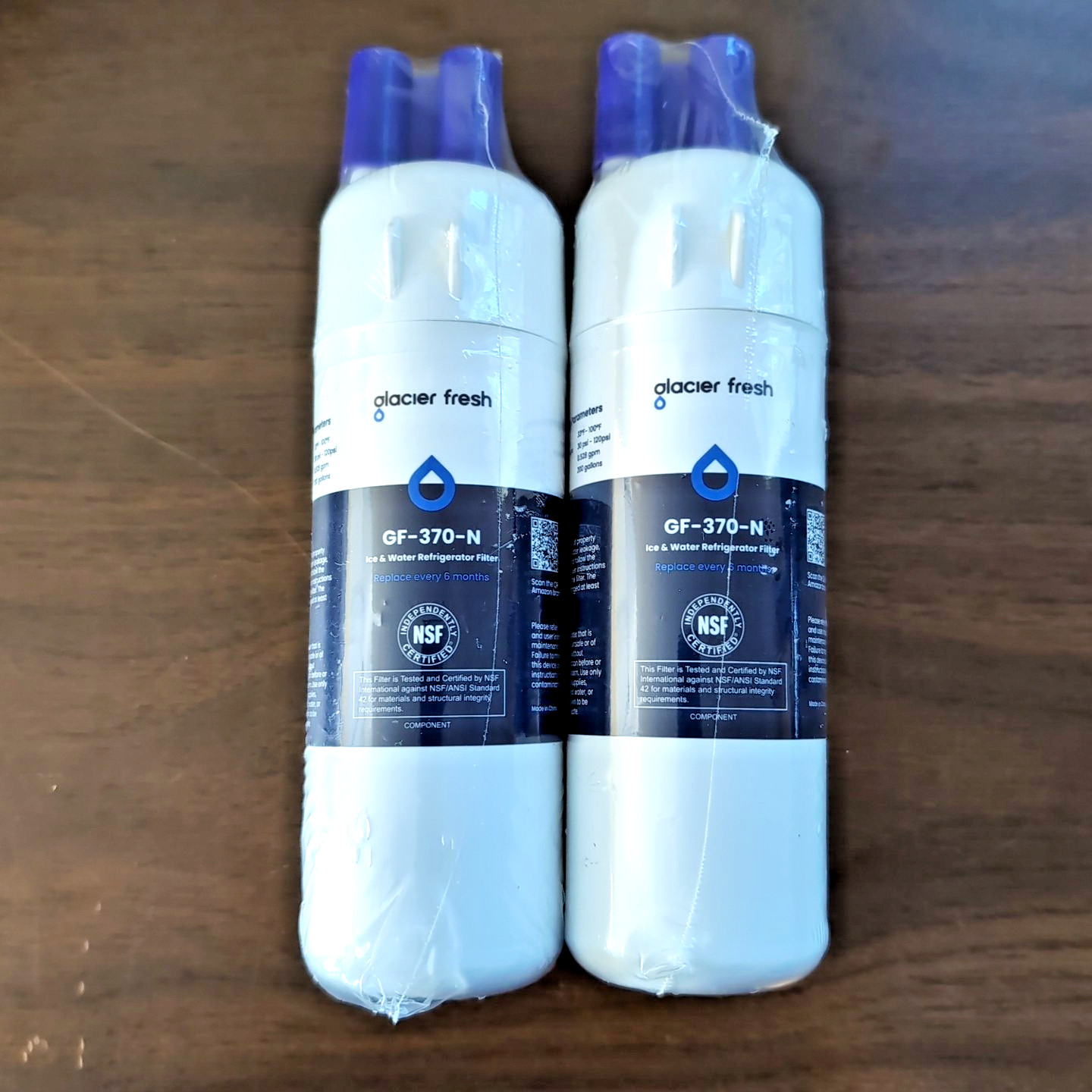 Glacier Fresh GF-370 Ice & Water Refrigerator Filter (EDR1RXD1) 2 Pack, Sealed!