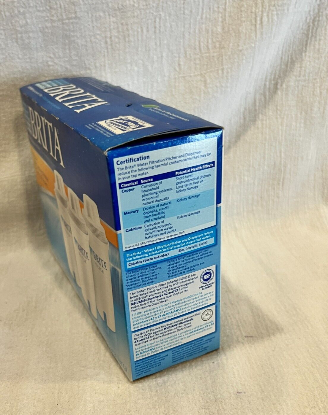 BRITA Pitchers Replacement Filter 3 Pack Reduces harmfull Contaminants