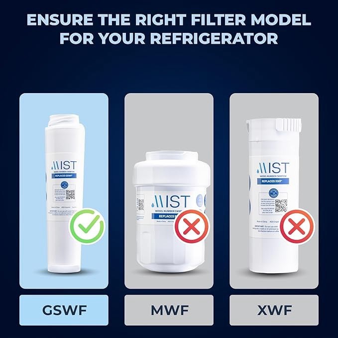 2 Pack GSWF Water Filter For GE 100749-C Kenmore 46-9914