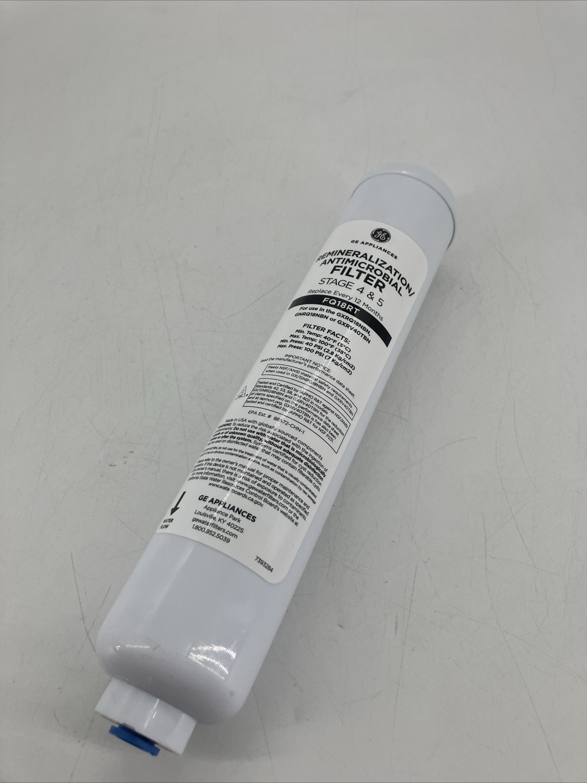 New GE FQ18RT Reverse Osmosis Under Sink Replacement Filter Stage 4/ 5 FO2