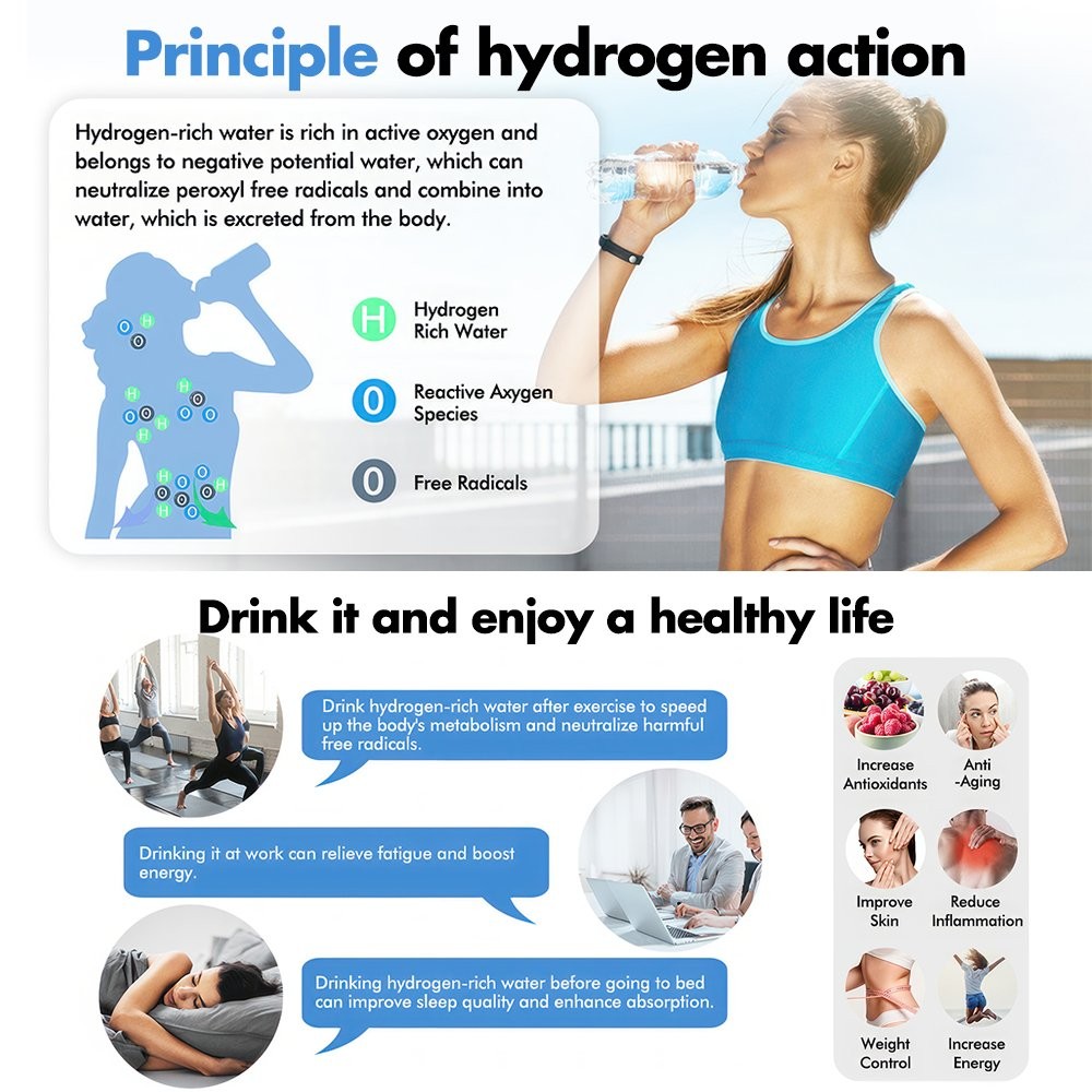Water Kettle Electric Hydrogen Water Ionizer Generator Machine Water Generator