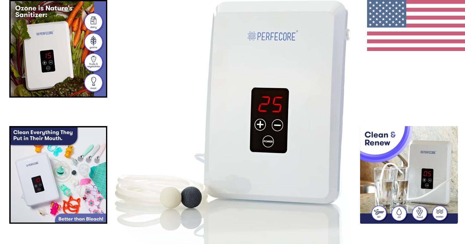 Compact Water Ozonator & Odor Eliminator – 600 mg/h for Home & Kitchen