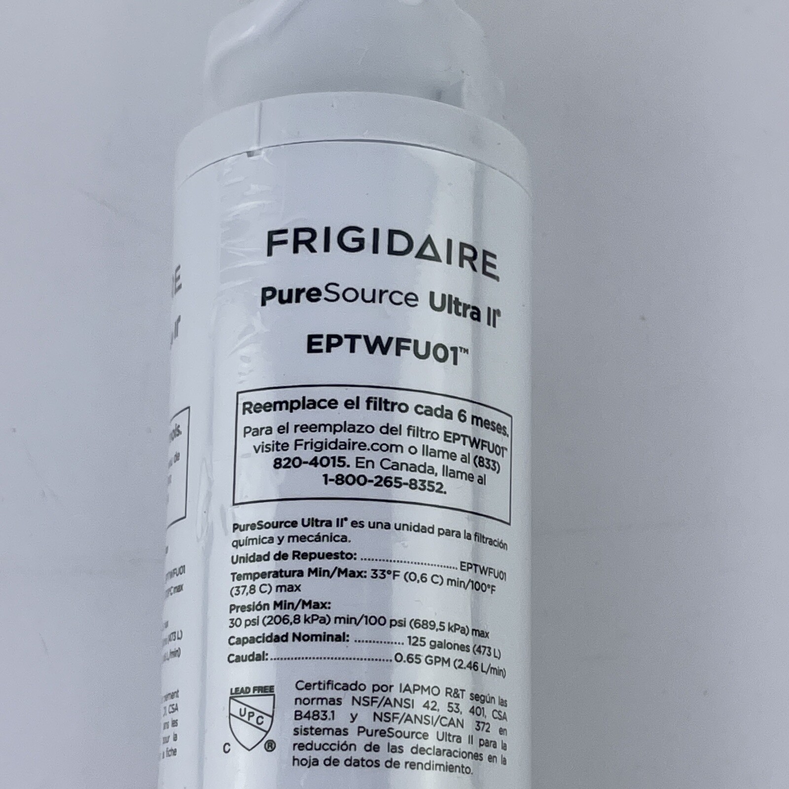 Frigidaire EPTWFU01 Pure Source Ultra ll Refrigerator Water Filter