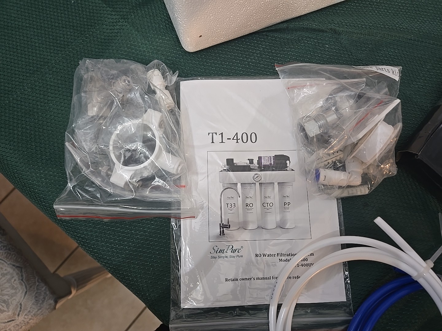 WP2-400 GPD 8 Stage Reverse Osmosis Alkaline pH+ Water Filter System Purifier