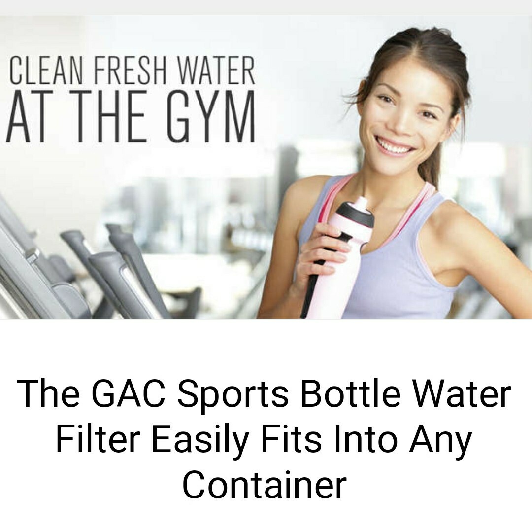 Activated Charcoal Carbon SPORT BOTTLE Filter Packs, Pure Water Distiller GAC X8
