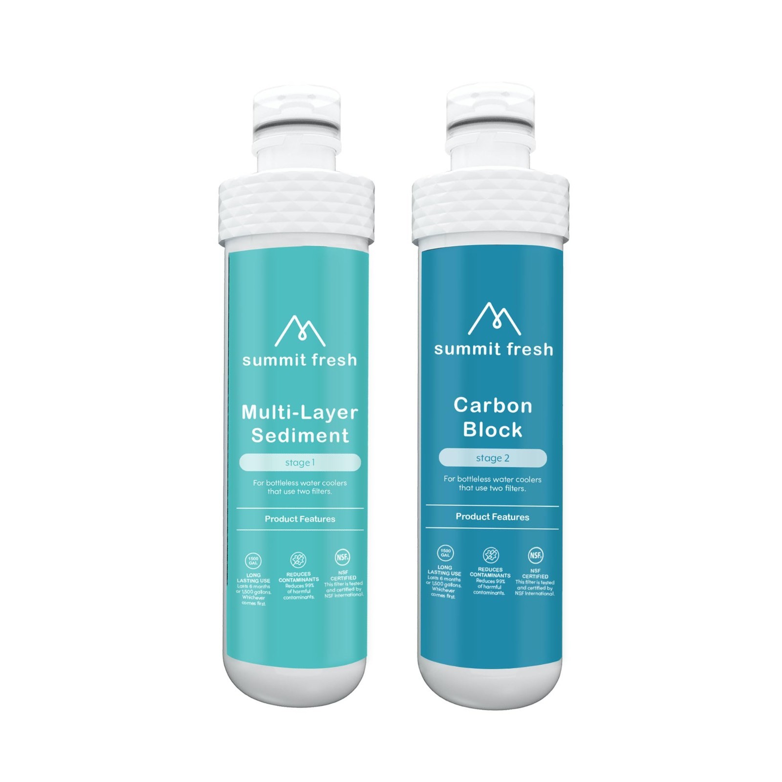 Replacement Water Filter Set for Avalon Bottleless Coolers – NSF Certified, 1500