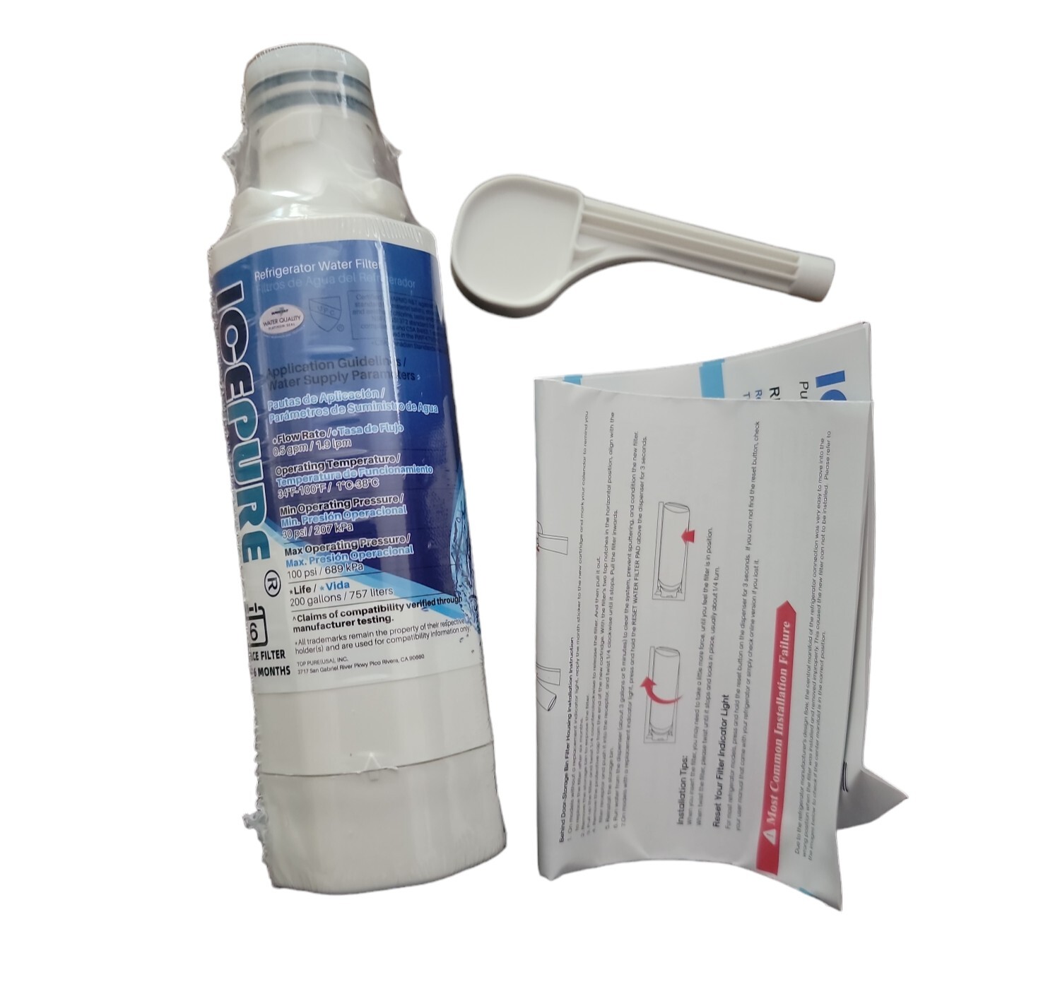 Ice Pure RWF4700AC Refrigerator Water Filter Replacement