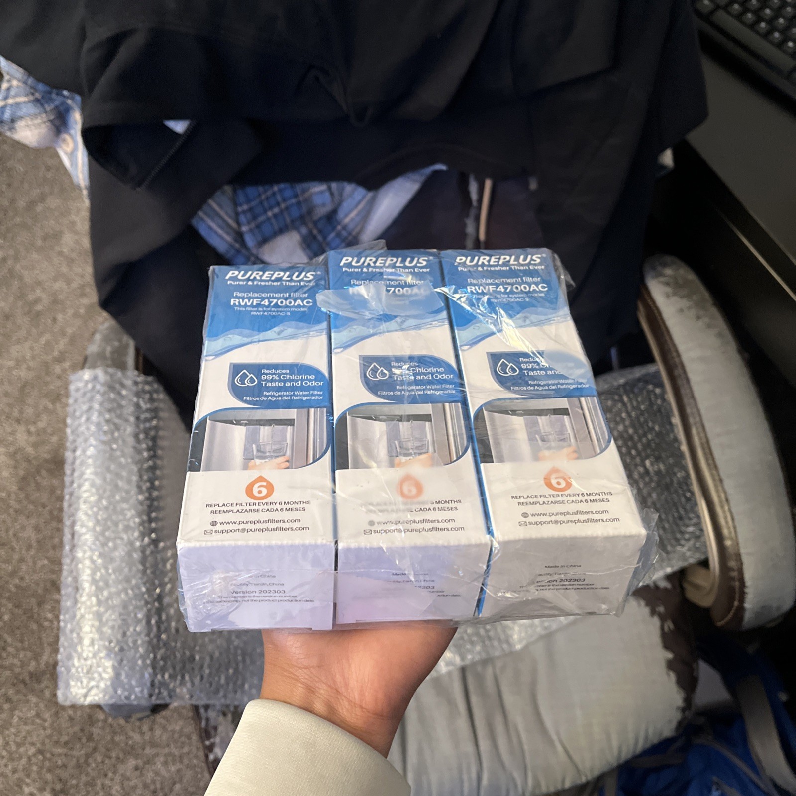 New PurePlus RWF4700AC Water Filters 3 Pack