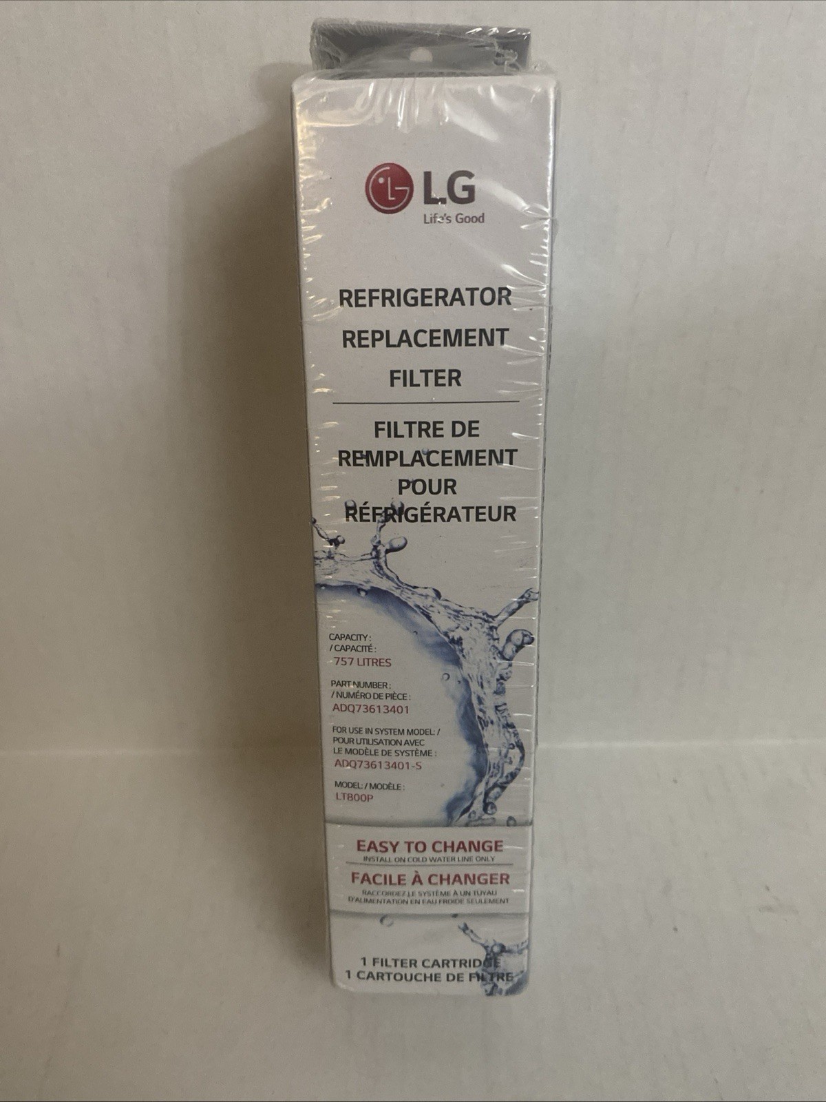 1 PACK LT800P Fit LG LT800P Replacement Refrigerator Water Filter New, USA