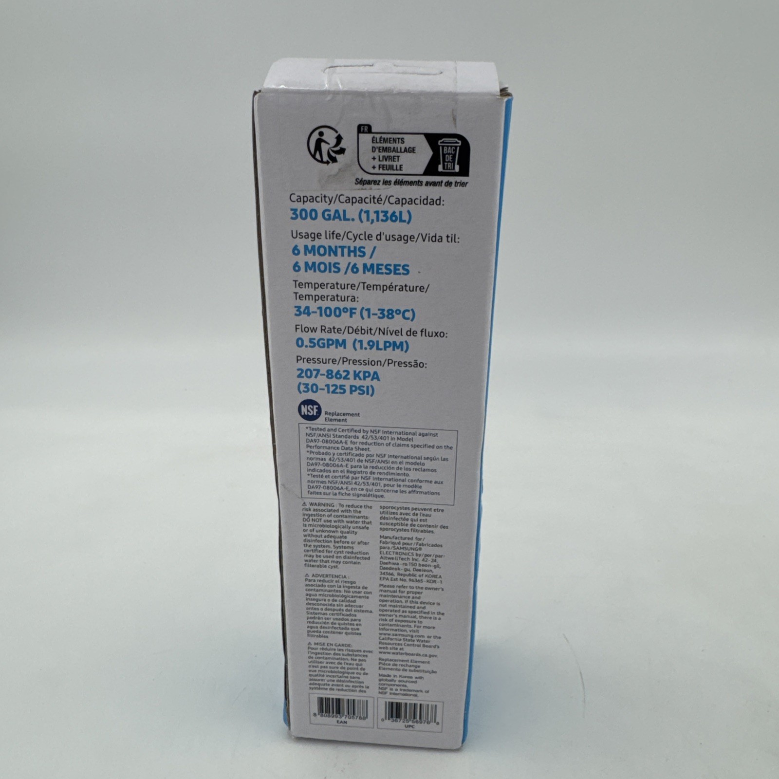 Samsung DA29-00020B HAF-CIN/EXP Refrigerator Ice Water Filter Da97-08006A-1 NEW