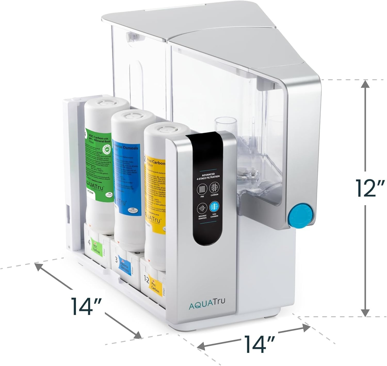 Aquatru Classic Replacement Filters for Classic Countertop Reverse Osmosis Wate