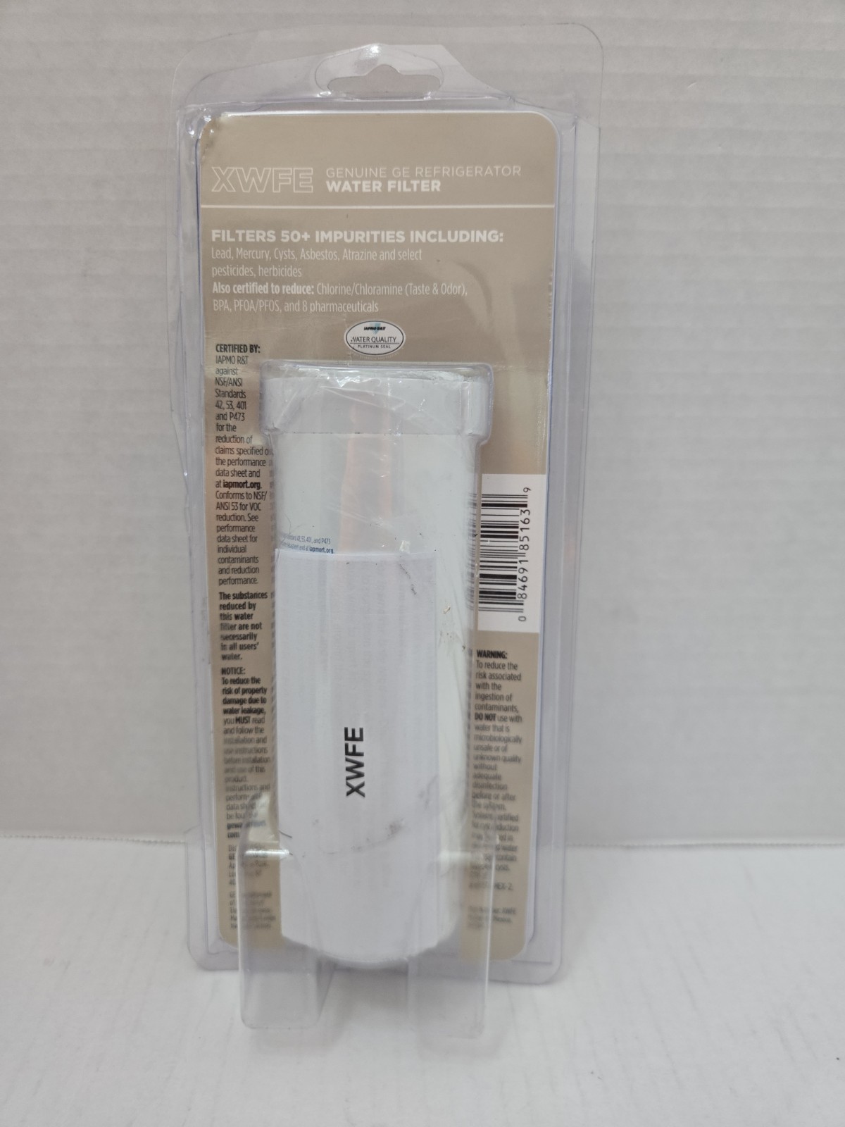 GE XWFE Genuine Refrigerator Water Filter ( WITHOUT CHIP), OPEN BOX – NEW
