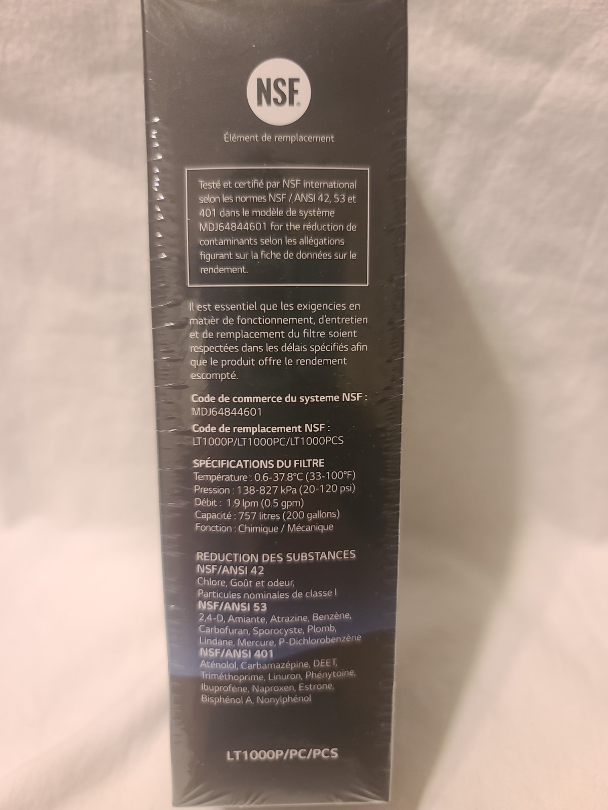 LG LT1000P/PC/PCS Refrigerator Water Filter Replacement