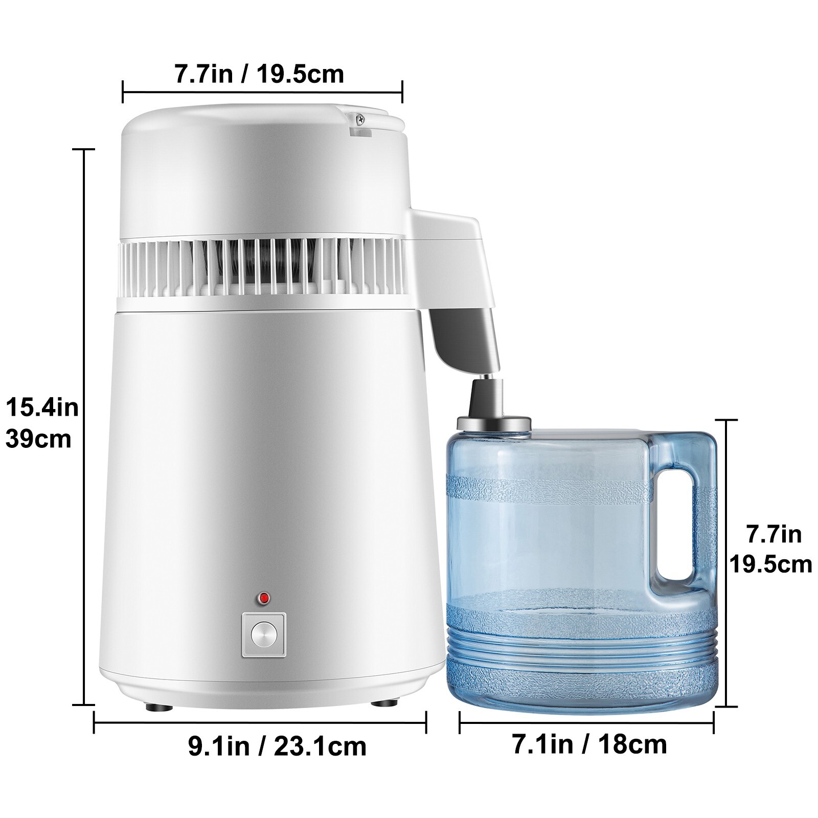 Newest 4L Dental Medical Pure Water Distiller All Stainless Steel Internal
