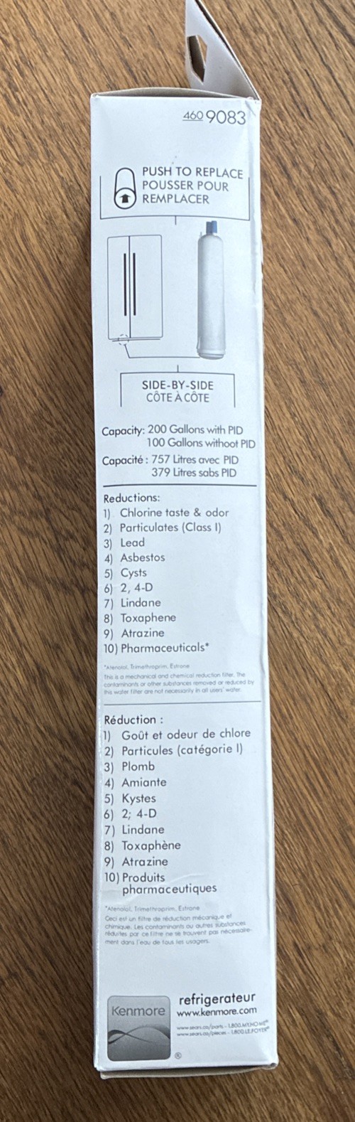 Kenmore 460-9083 Replacement Refrigerator Water Filter – Single, New Sealed