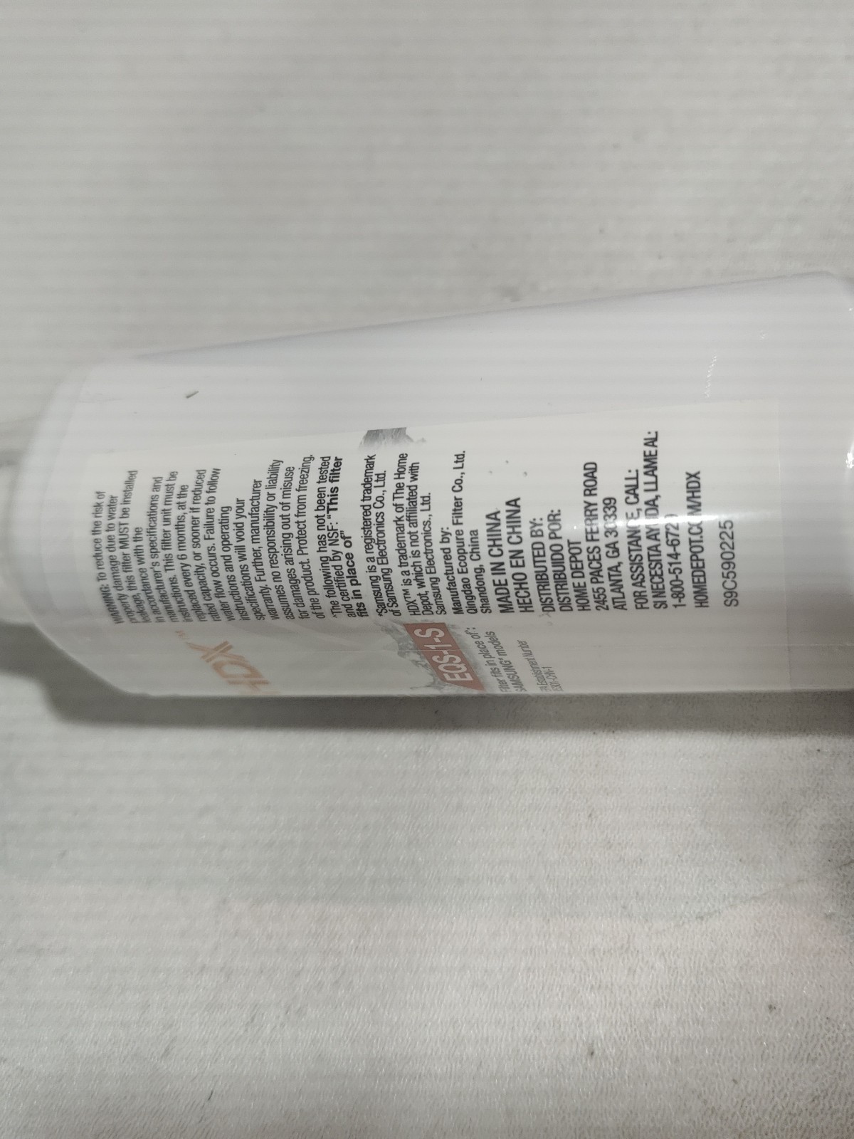 HDX EQS-1-S Standard Refrigerator Water Filters For Samsung HAF-QIN
