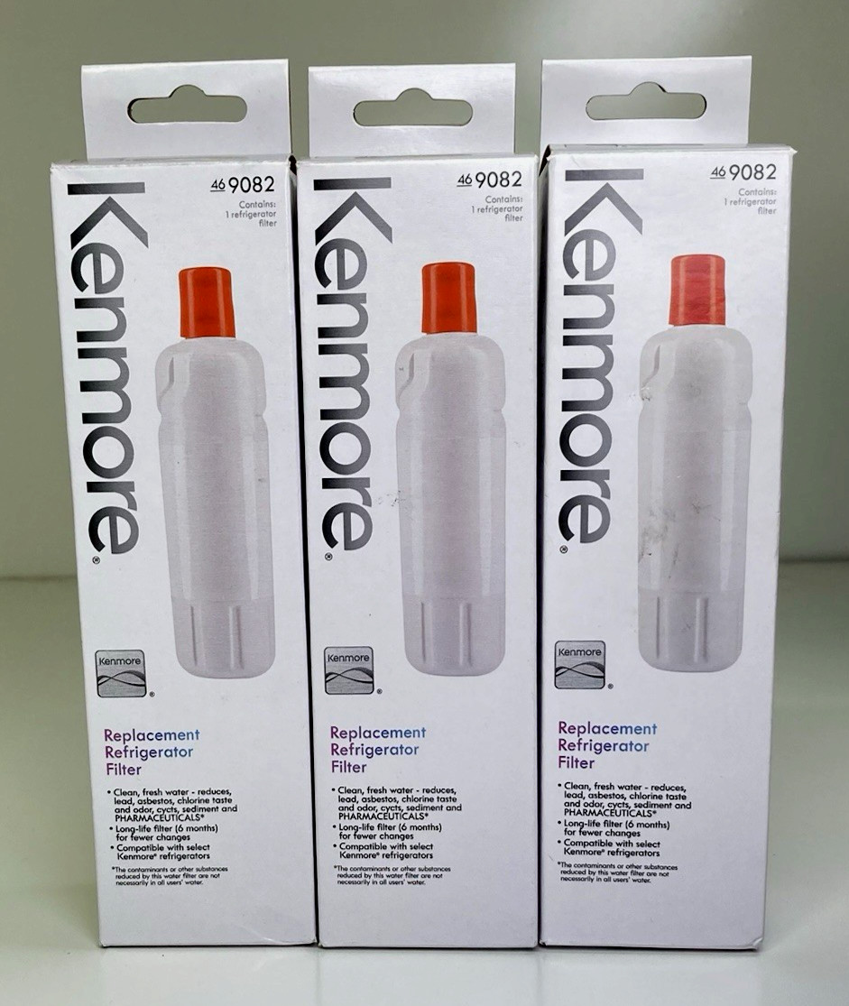 3- New, 9082 Replacement Refrigerator Filter Kenmore 46-9082,46-9903, Free Ship