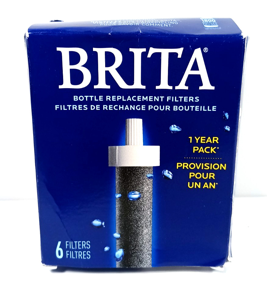 BRITA Bottle Replacement Filters 6 Filters 1 Year Pack (BRAND NEW)