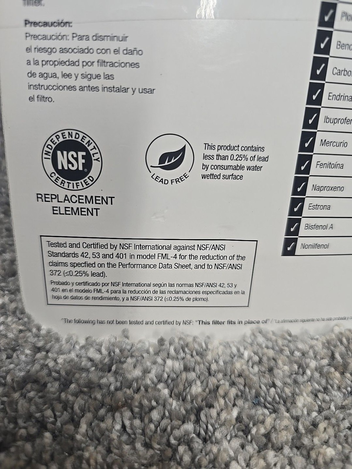 HDX FML-4 Premium Refrigerator Water Filter Replacement For LG LT800P (2-Pack)
