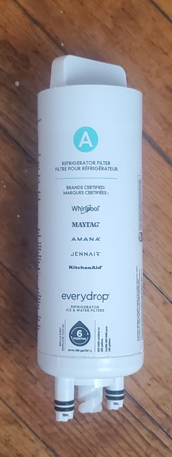 2 Pack EveryDrop by Whirlpool Refrigerator Water Filter A EDRARXD1 Genuine OEM