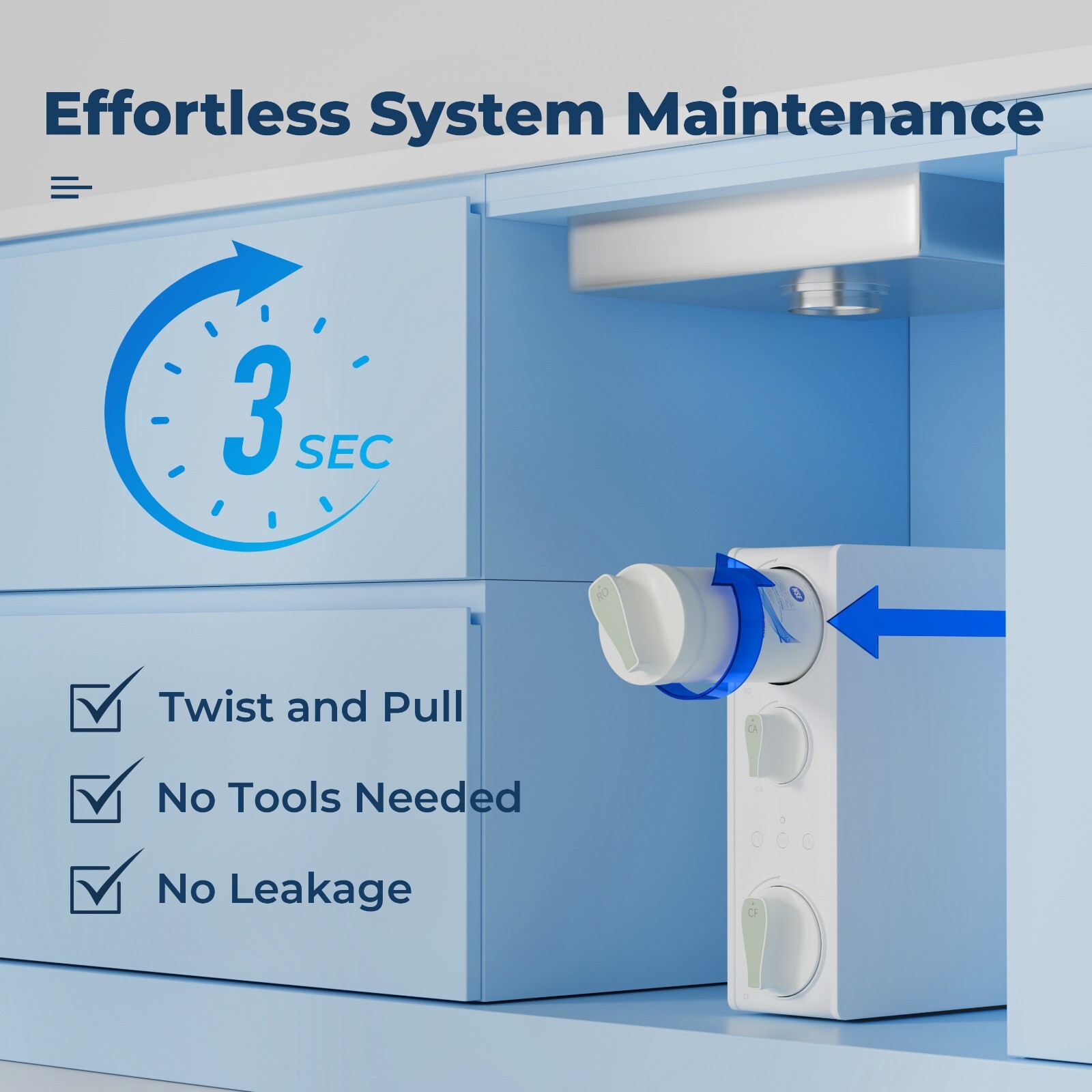 iSpring RO500AK-BN, NSF Certified Tankless Reverse Osmosis Water Filter System