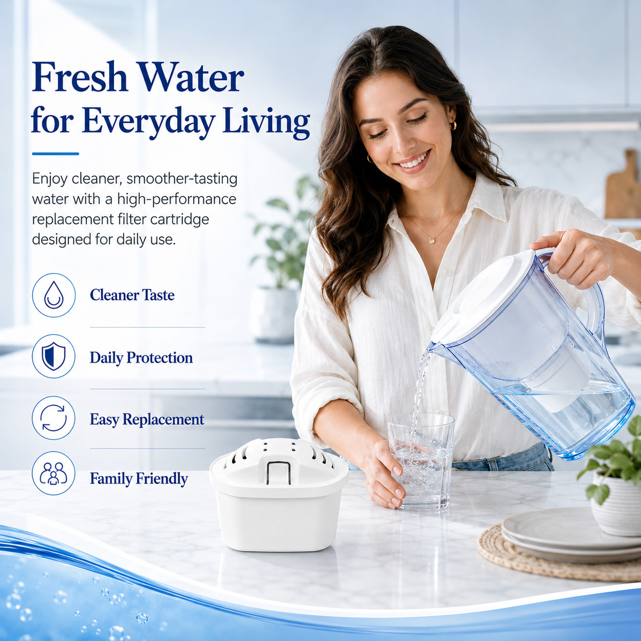 6x Water Filter Replacement Cartridges to fit Brita Maxtra+ Plus Pitchers & Jugs