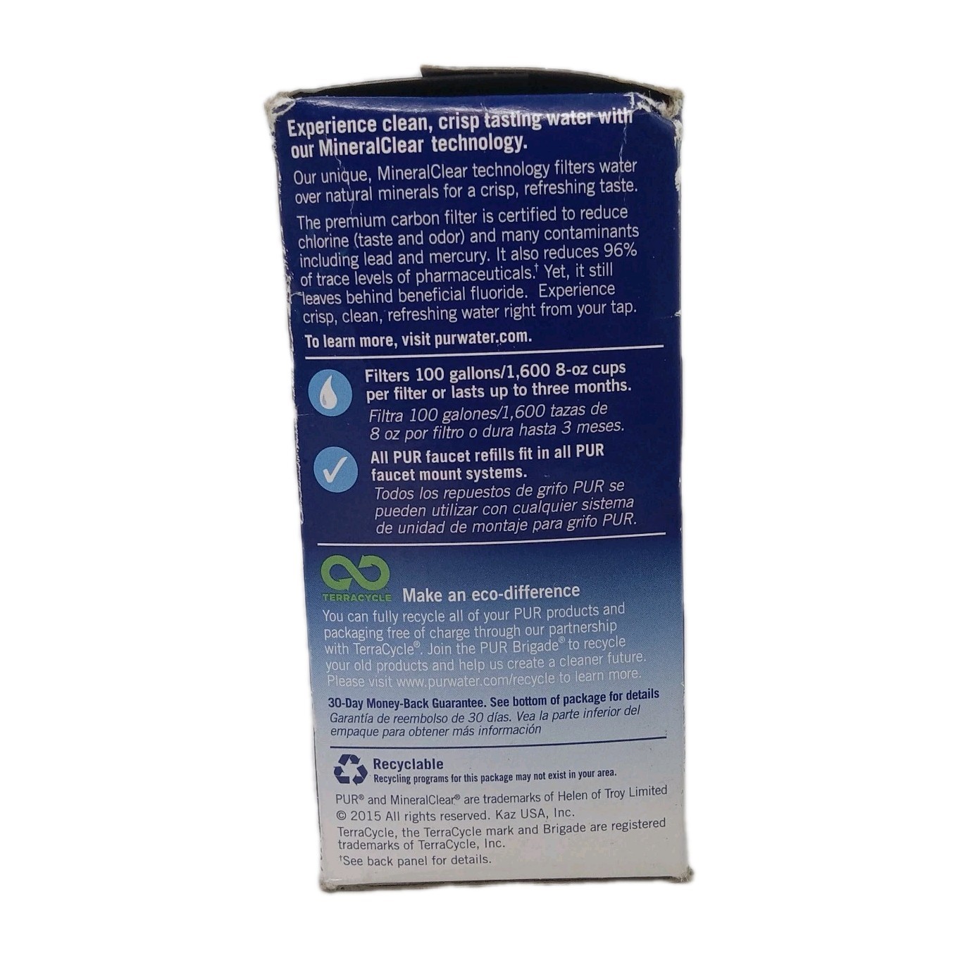 PUR-Triple Action Blue Mineral Clear Faucet Mount Refills (3 Count)