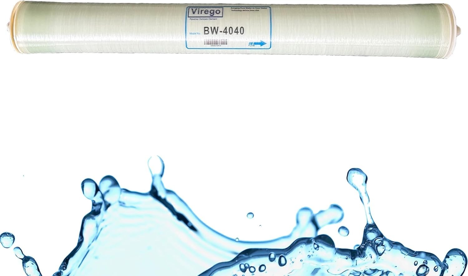 BW4040,4″x40″RO Membrane for Desalination of Brackish Water, 99.5% Desalina