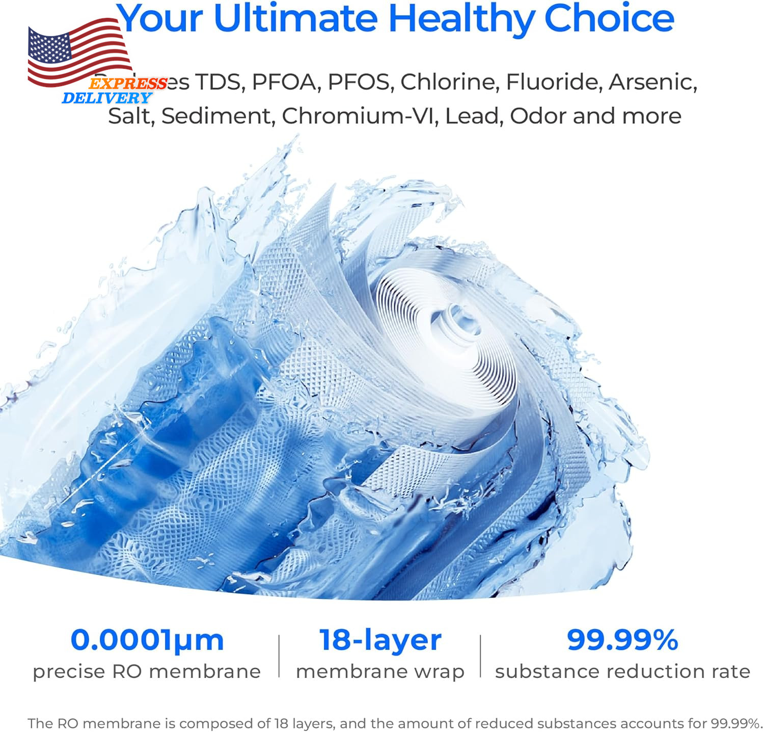 X16-Alkaline Tankless Reverse Osmosis System NSF/ANSI 42&58&372 Certified 1600 G